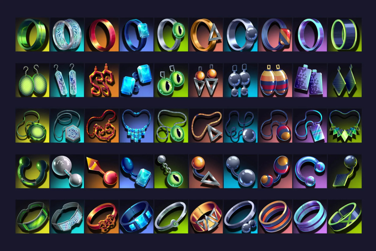 2700 Cyberpunk RPG Icons Pack