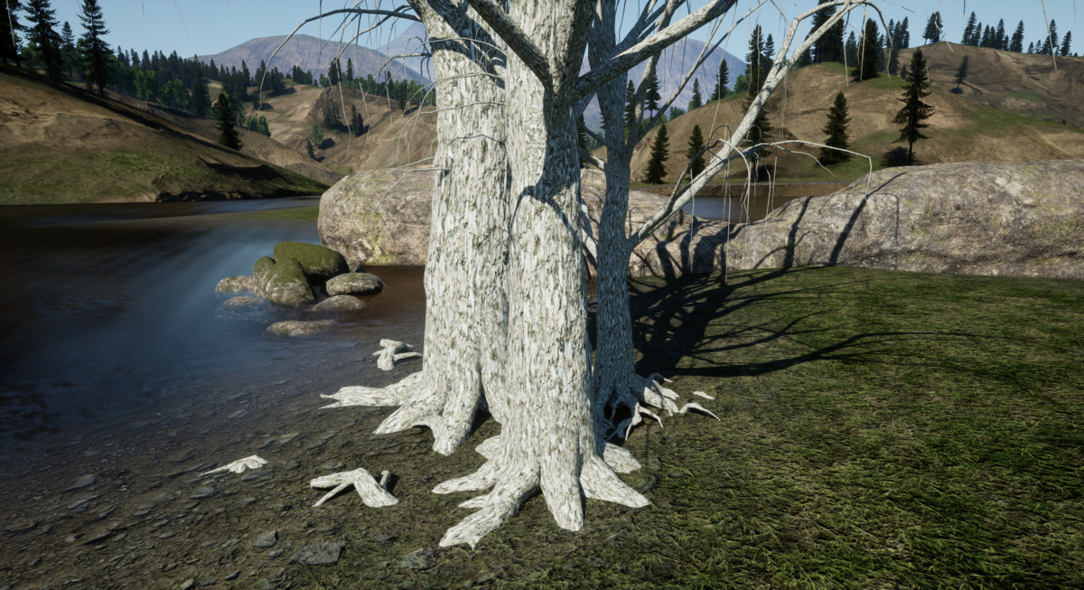 Realistic Tree Bark Materials - Customizable 4K PBR Shader Bundle Vol.01