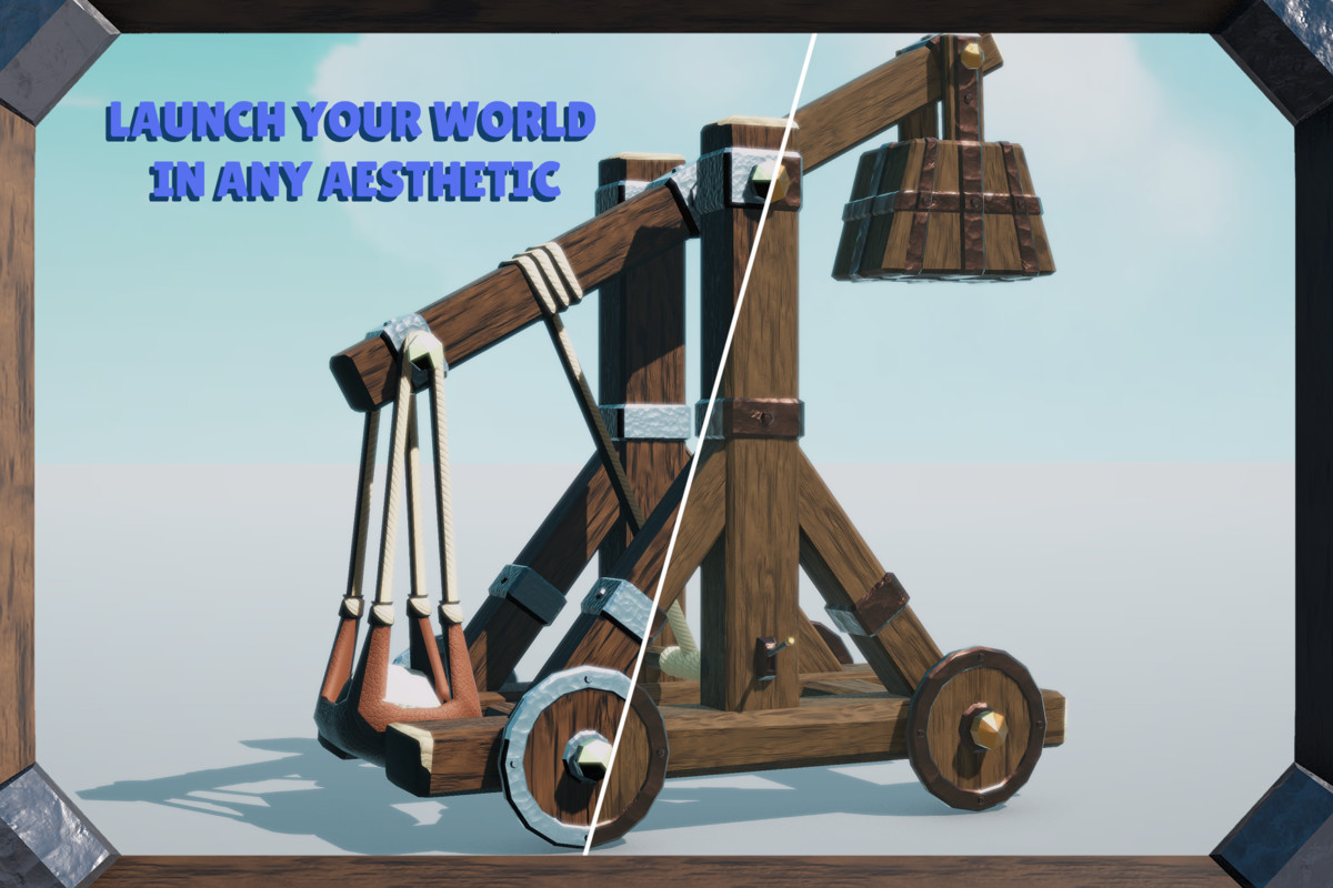 Stylized Functional Siege Weapons: Ready, Aim, Fire!