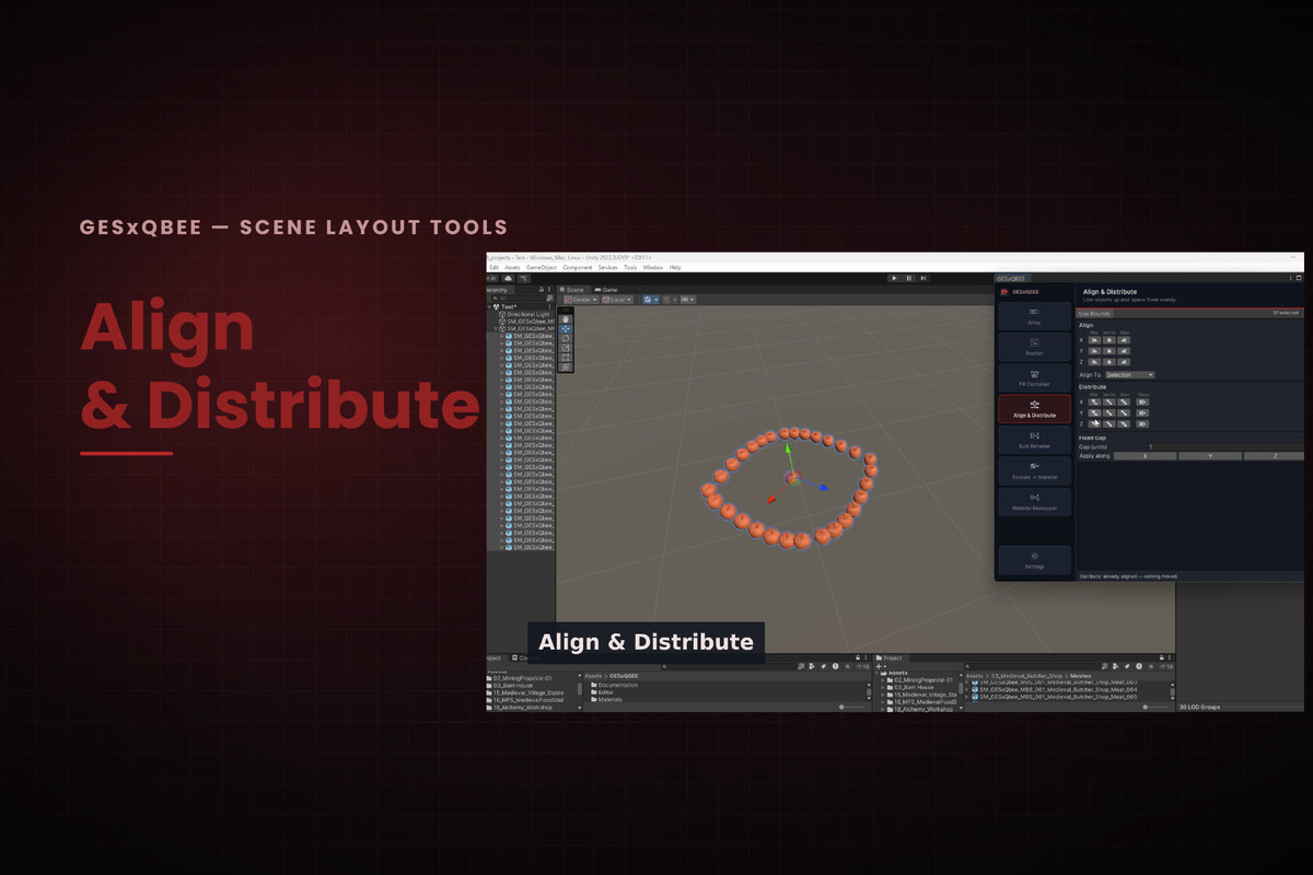 GESxQbee - Scene Layout Tools