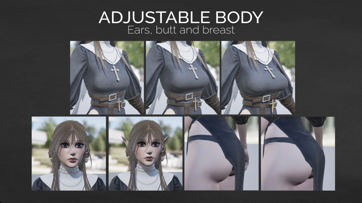 Dark Fantasy Female Modular Characters Pack