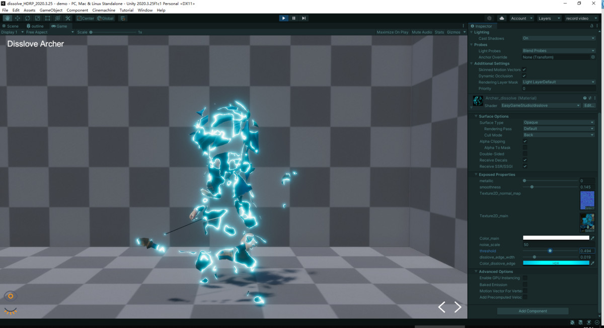 Dissolve Shader - HDRP