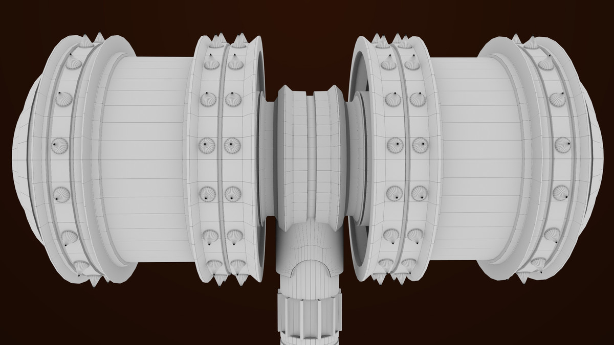 Sci Fi Battle Hammer 07 URP HDRP Textures