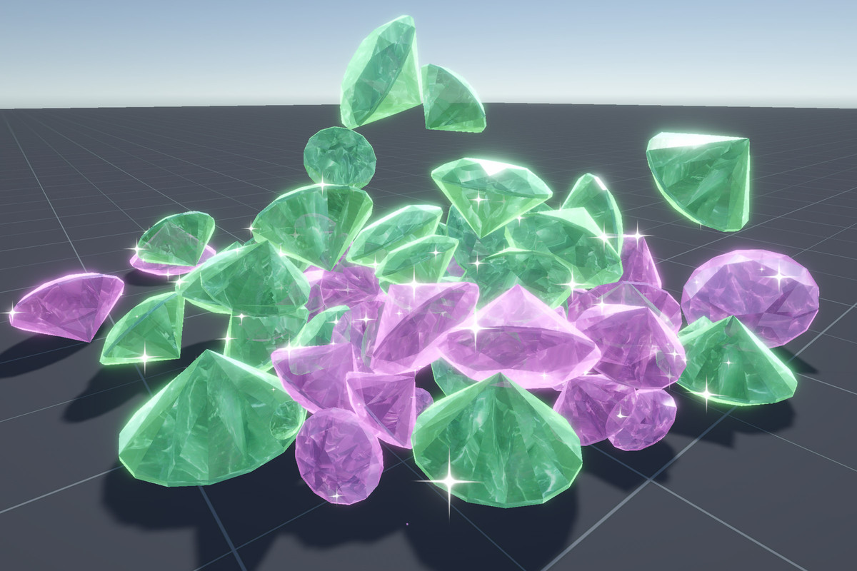 Realistic diamond shader: Amethyst, Almaz, Sapphire, Topaz