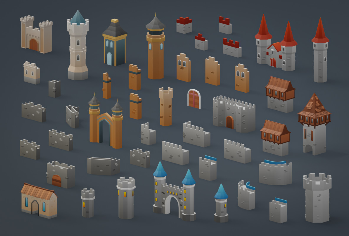 Low Poly Medieval Locations Pack