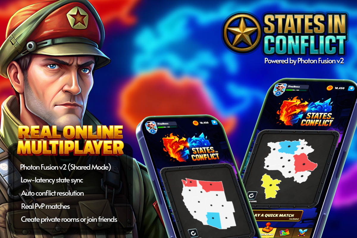 States in Conflict – State.io Multiplayer Strategy (Photon Fusion 2)