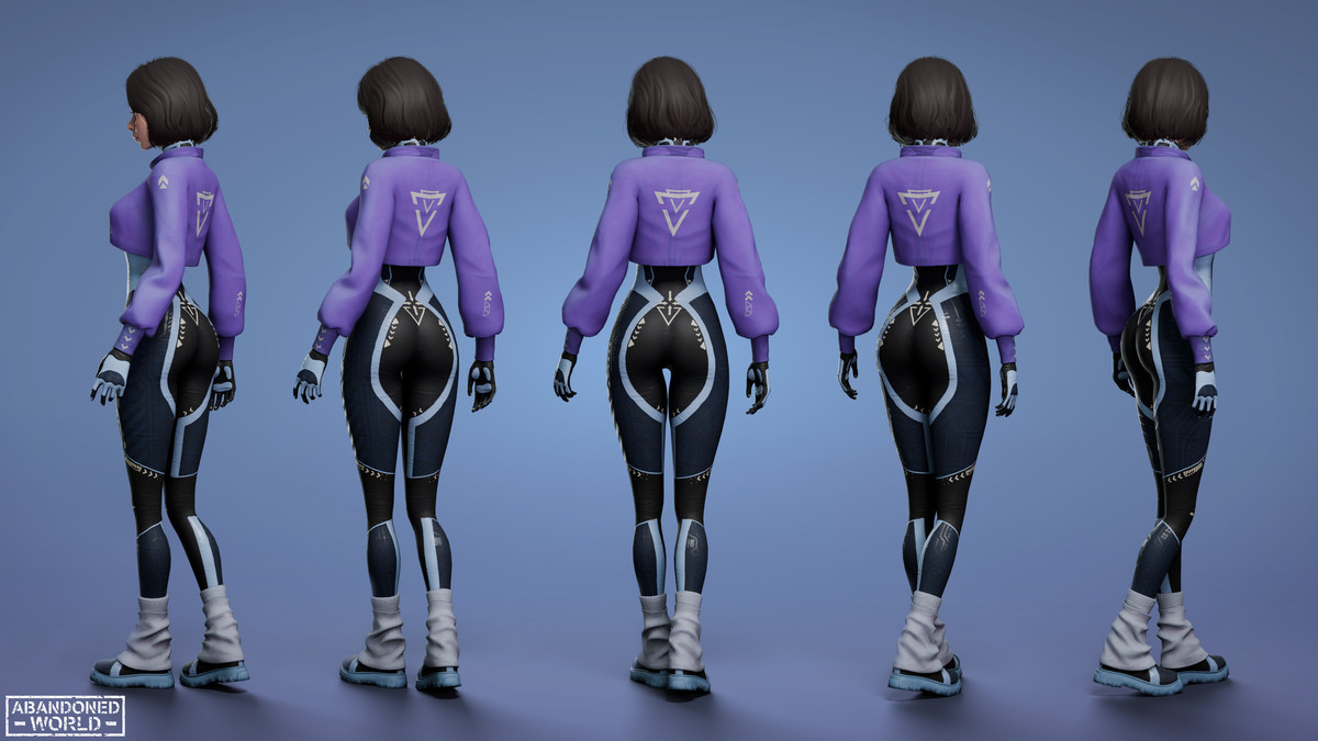 Sci-Fi CyberPunk Girl AW