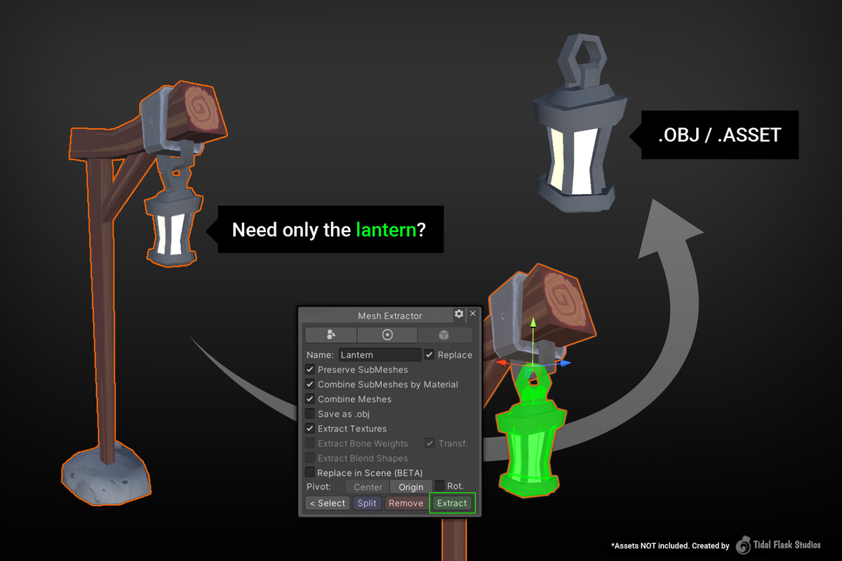 Mesh Tools Bundle 2 - Extract, Double, Paint, Smooth, UV