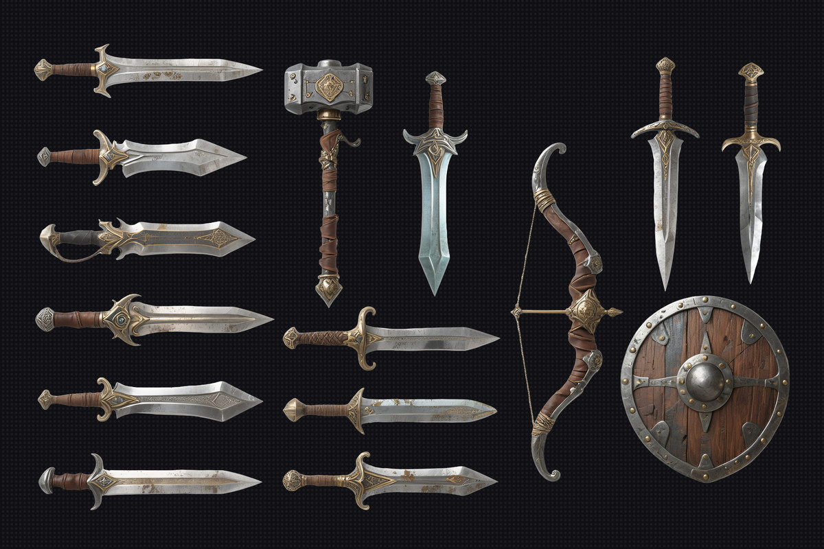 Viking Pirate Style Weapon Icons
