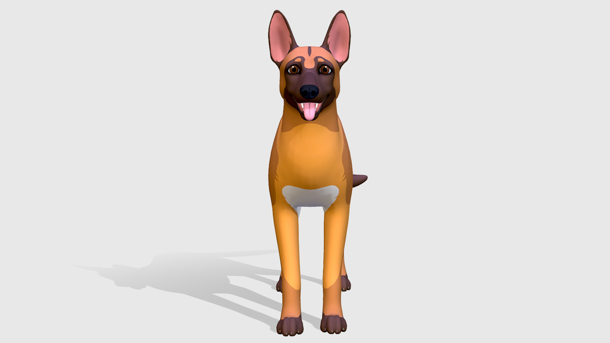 Cartoon Dog - Malinois