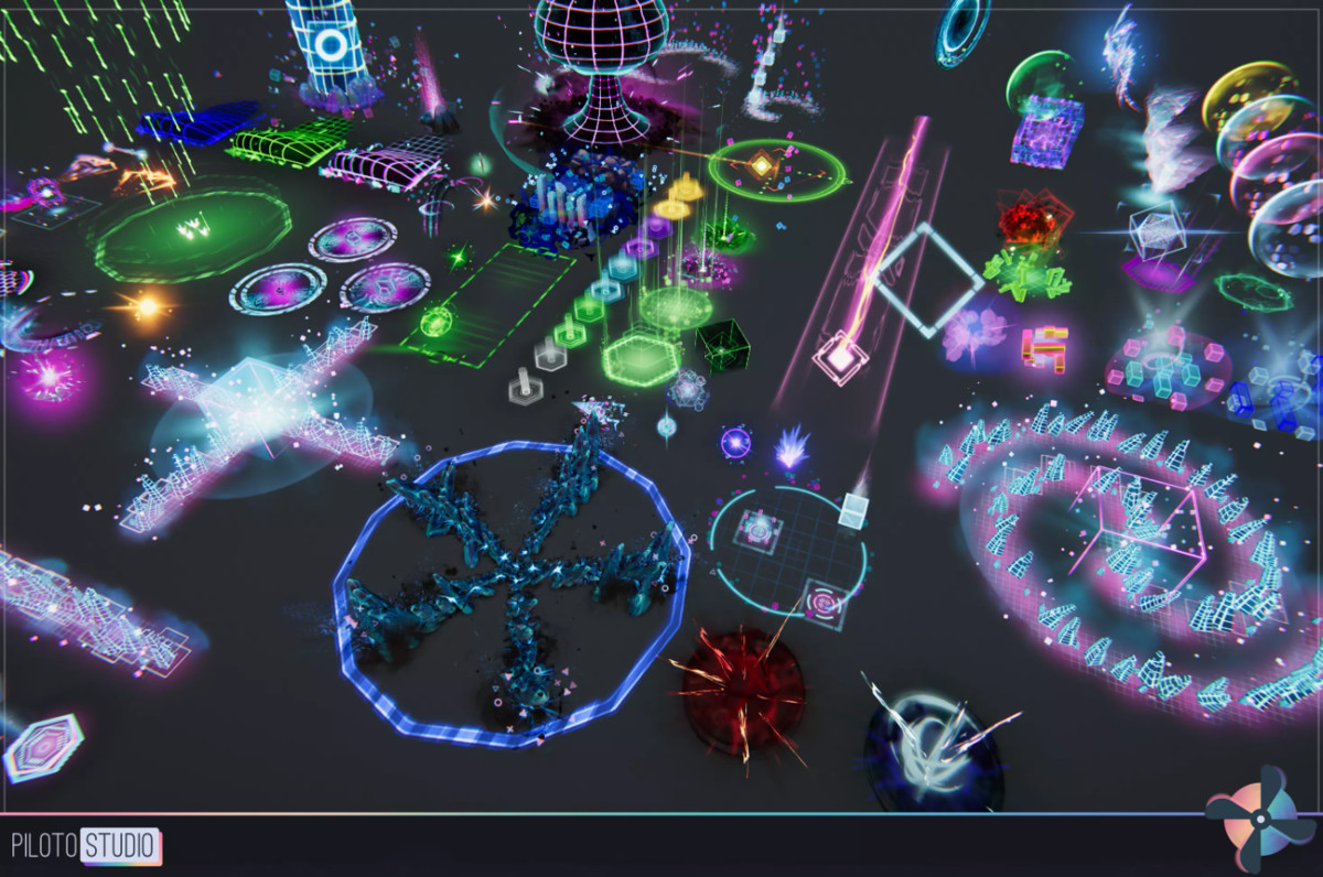 Sci-Fi, Tech, Futuristic Stylized VFX Starter Kit