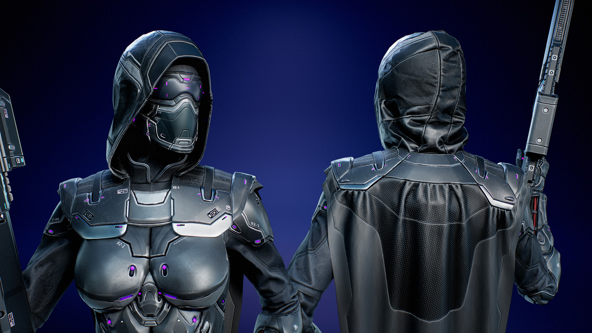 Cyberpunk Sniper - Female