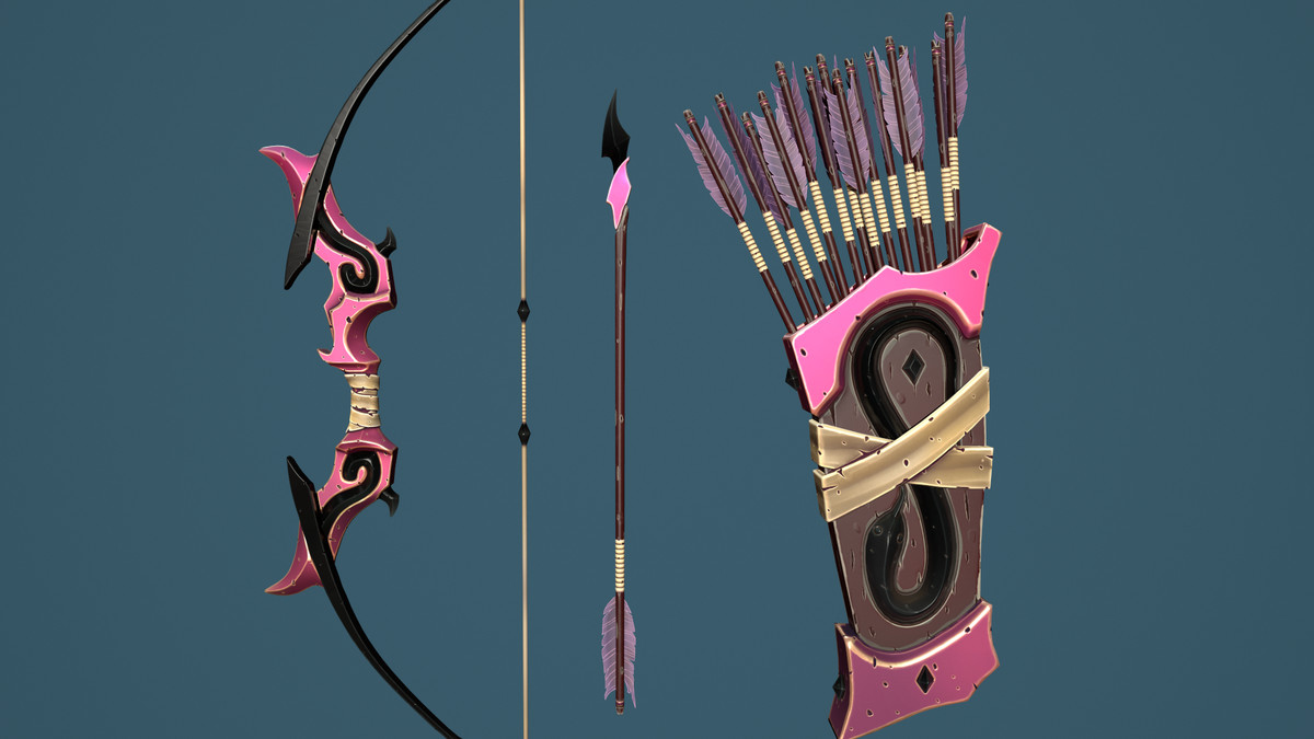 Snake Bow Quiver Arrow