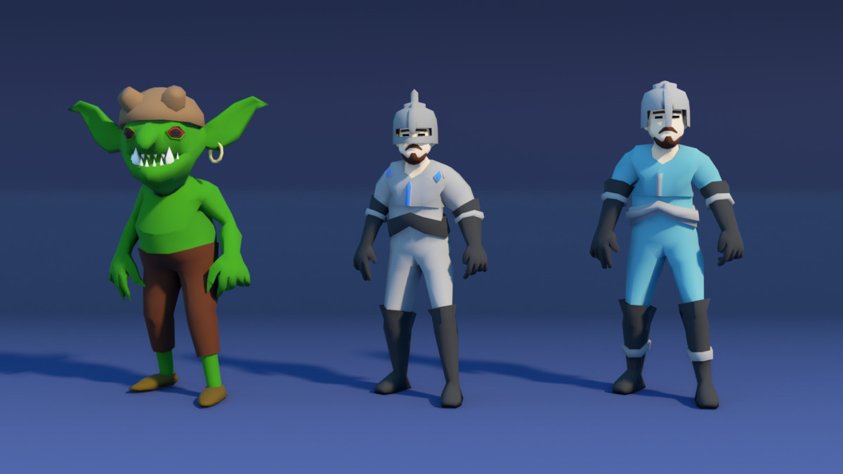 Medieval Low Poly Characters - Stylized Pack