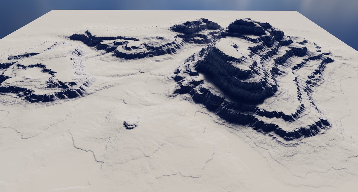 Terraced Canyon Shapes - StampIT!