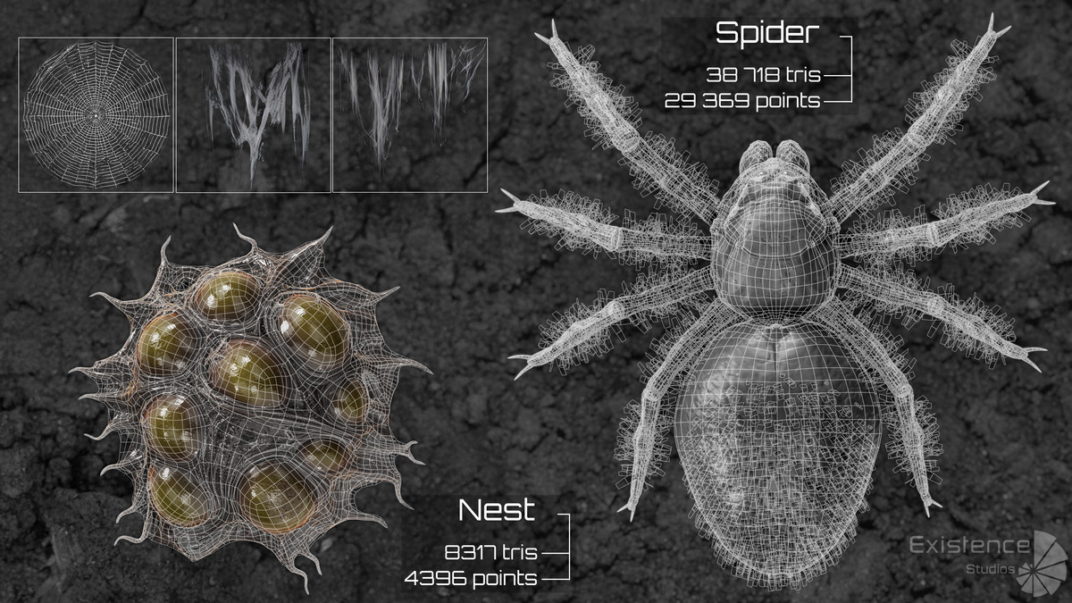 Underwater Creatures Pack 4 - WalrusSeal, Spider, Turtle, Worm, Dolphin & Remora