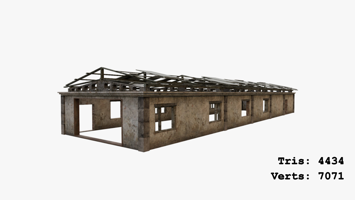 Abandoned Apocalyptic Buildings Mega Pack