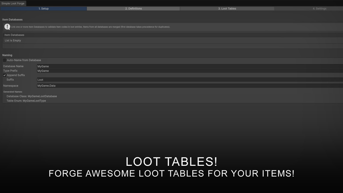 Simple Item Forge: No-Code Item, Crafting, Shop & Loot Generator w/ JSON Export