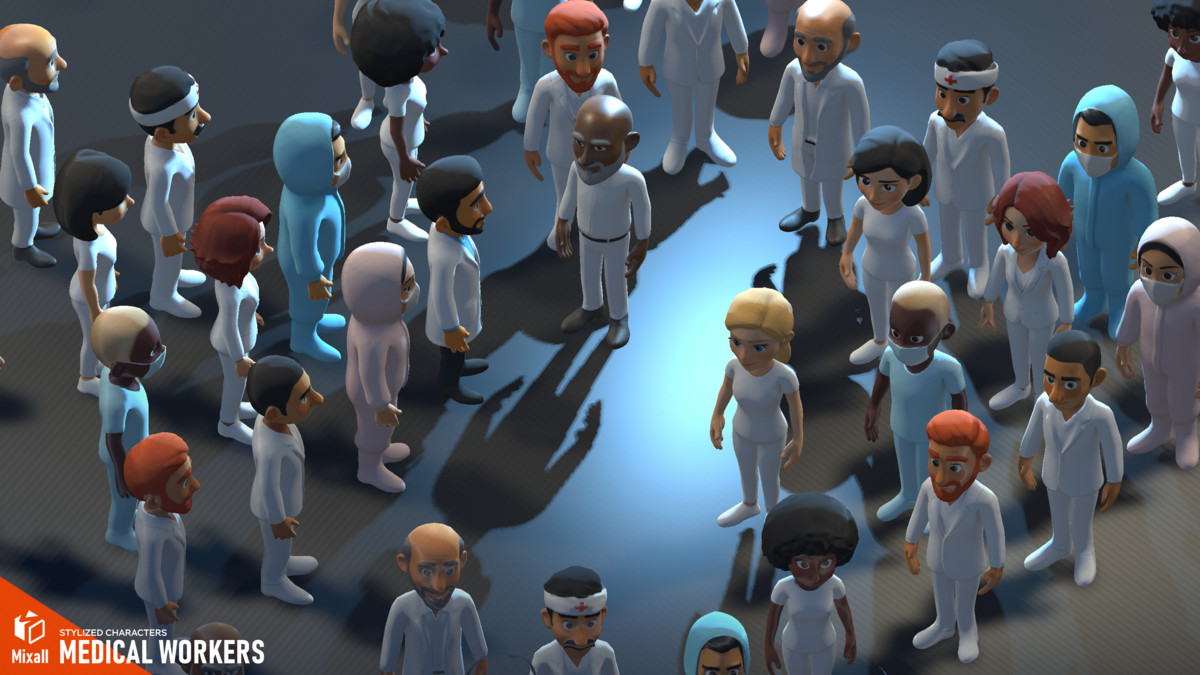 Medical workers - stylized characters