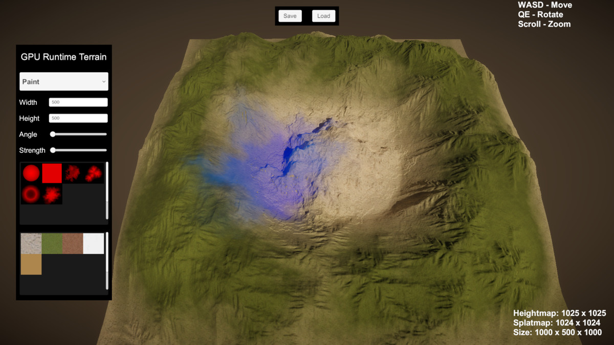GPU Runtime Terrain Editor