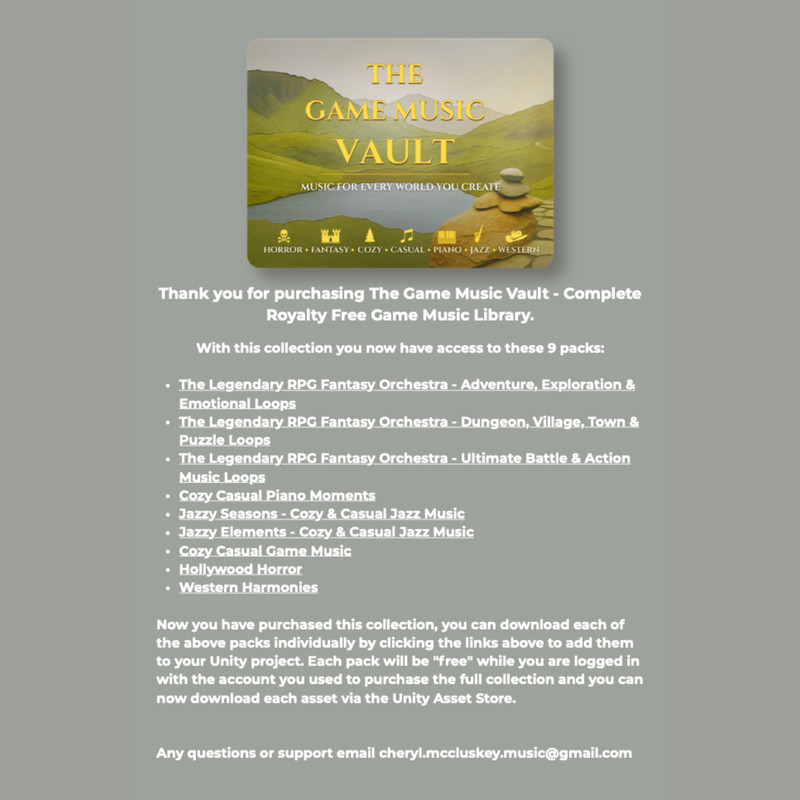 The Game Music Vault - Complete Royalty Free Game Music Bundle