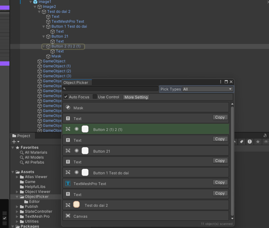 Object Picker - Quickly access the desired object