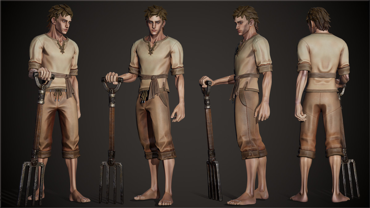 Stylized Medieval Villagers