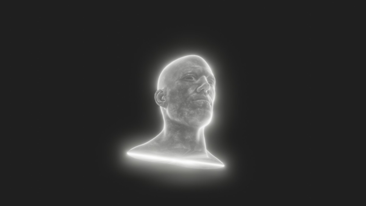 Ghostly Male Female Heads 3D Model Pack - Animated, Blend Shapes