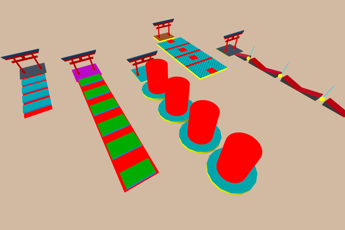 Obby Ninja Run Game Level Pack