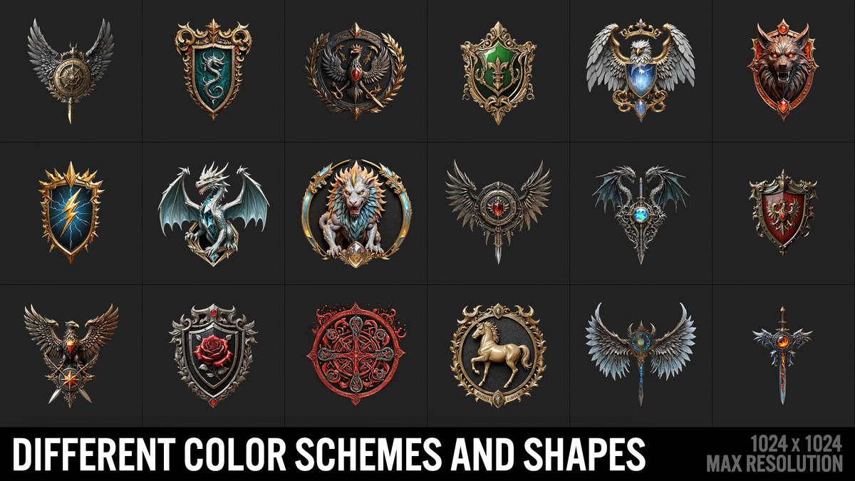 600 Achievements, Trophies, Rewards, Emblems, Badges, Awards, Artifacts Vol2