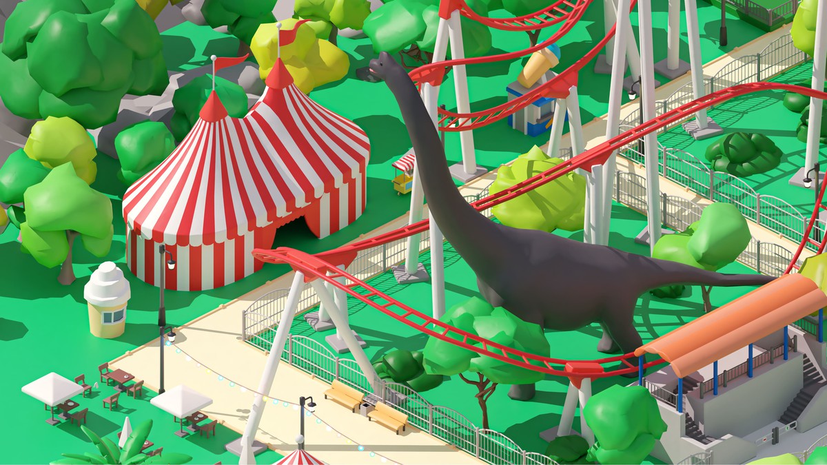 Amusement Park - Low Poly 3D Models Pack