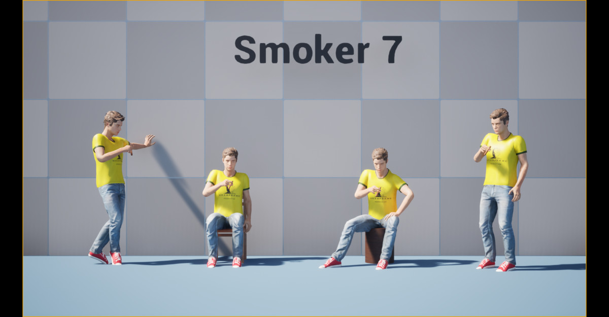 Cigarette Smoker Animation