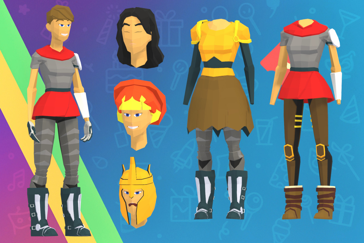 Stylized Fantasy Knight Characters Vol 2