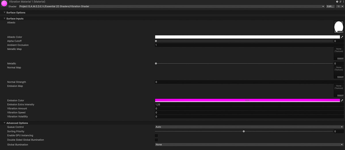Vibration Shader (2D)