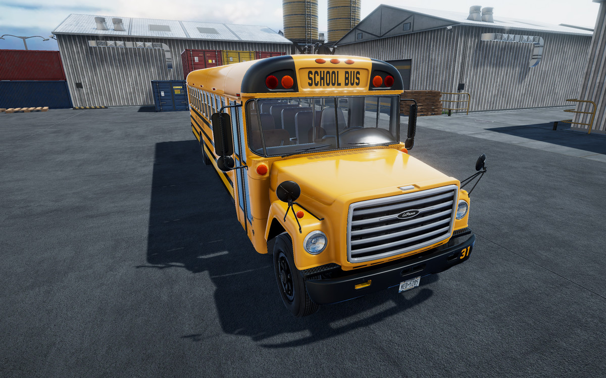 80s generic american school bus
