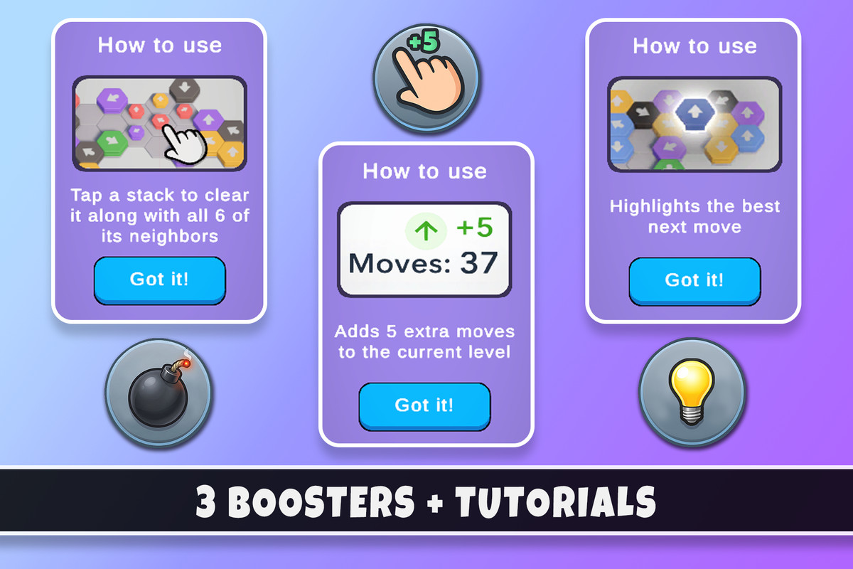 Hexa Away Puzzle 3D | Template + Level Editor