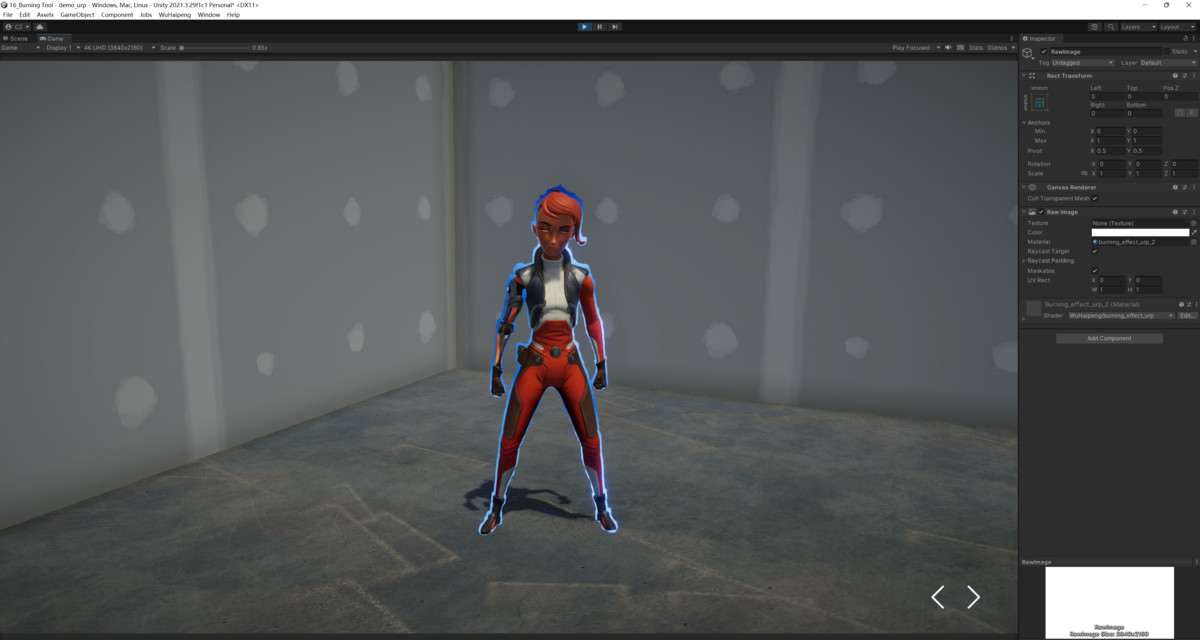 Burning Effect Tool