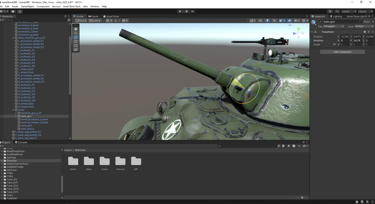 Tank Rigged Sherman M4A2