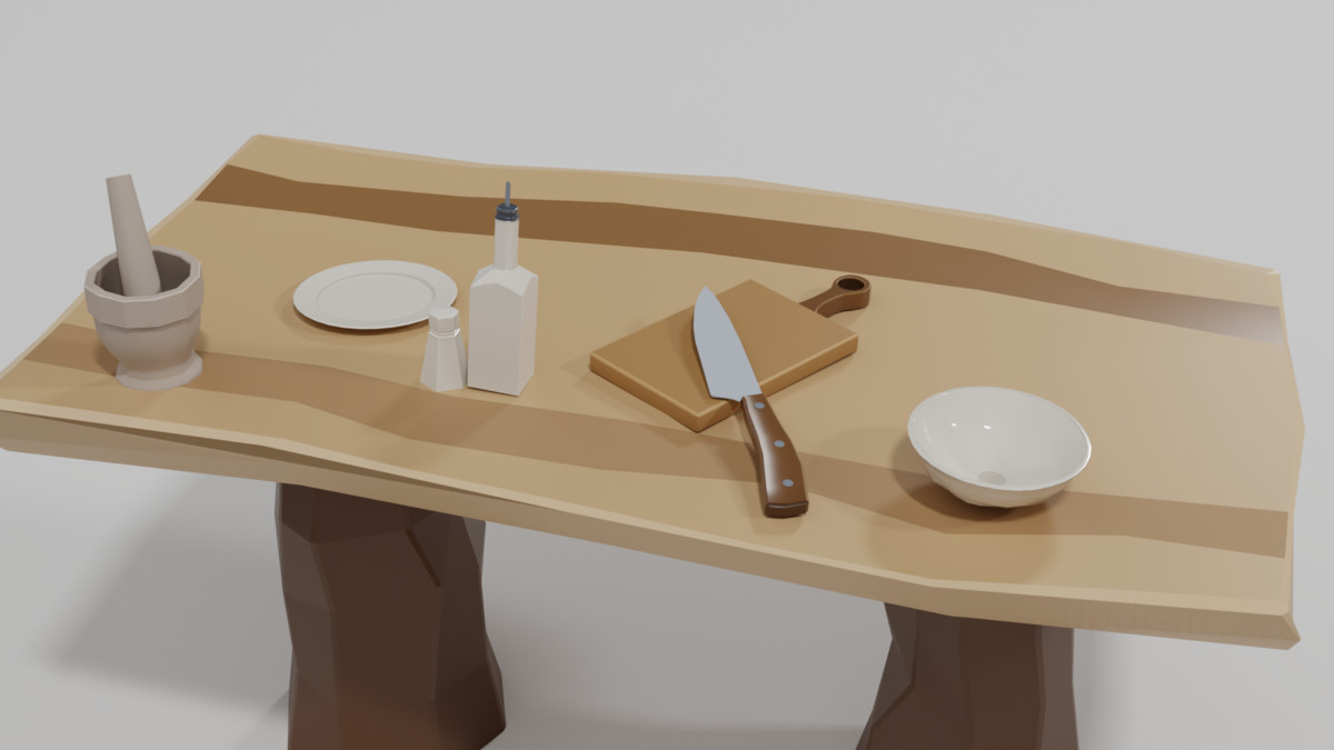 Stylized Medieval Kitchen Props Pack