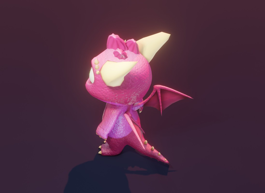 Cartoon Baby Dragons 3D Model with 5 Music Tracks & 36 Sound Effects