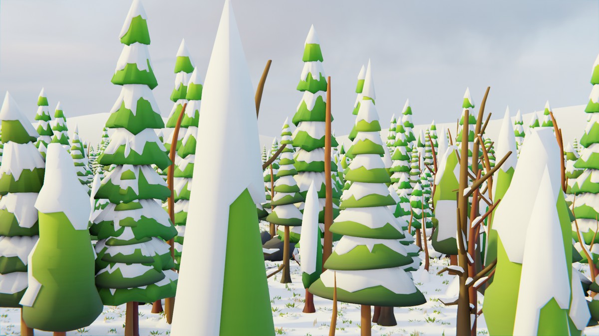 Low Poly Seasonal Forest Biome 2 by IGS