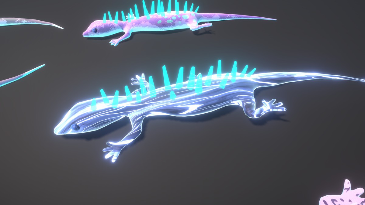 Freezable Lizards Pack 3D