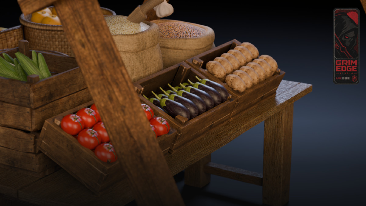 Medieval Grocery Stall