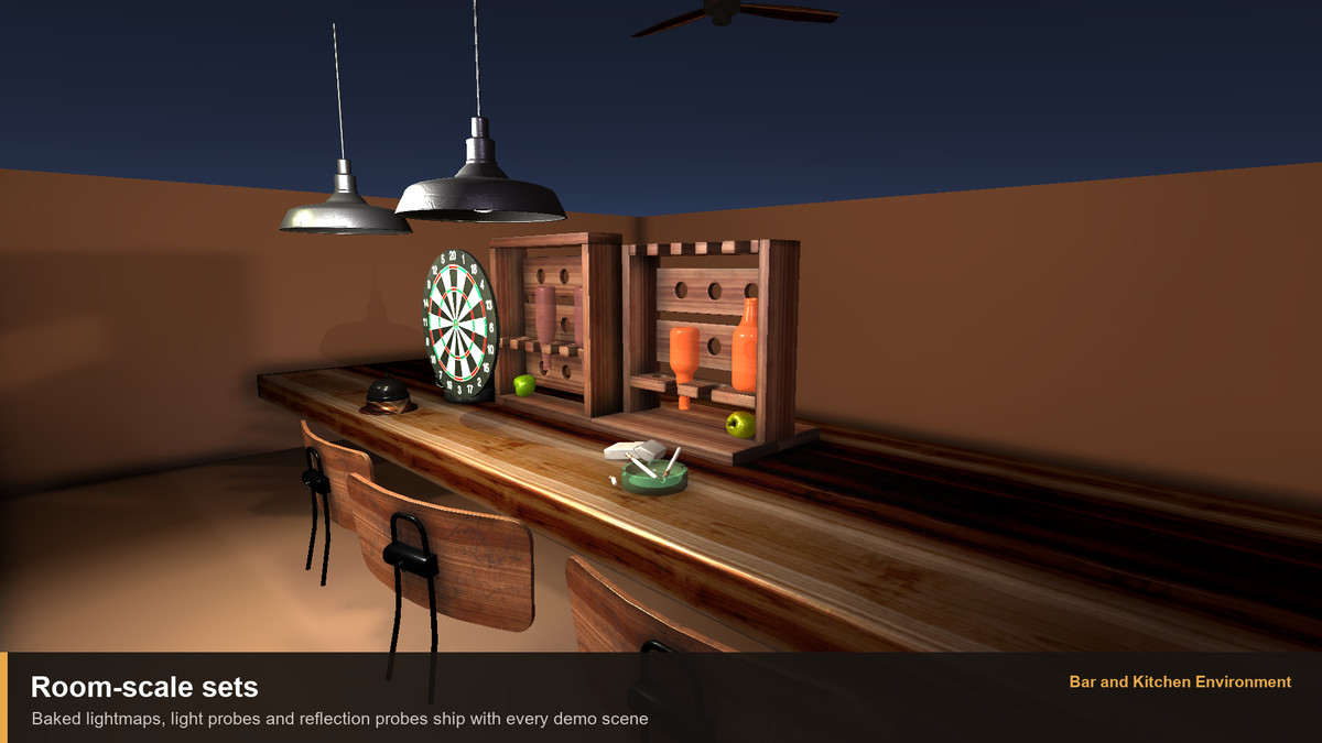 Bar and Kitchen Environment — Props, Prefabs and Demo Scenes