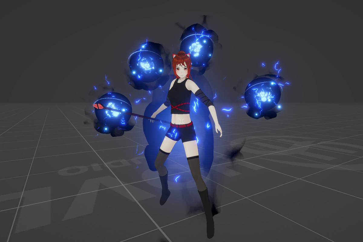 Character following orbs system