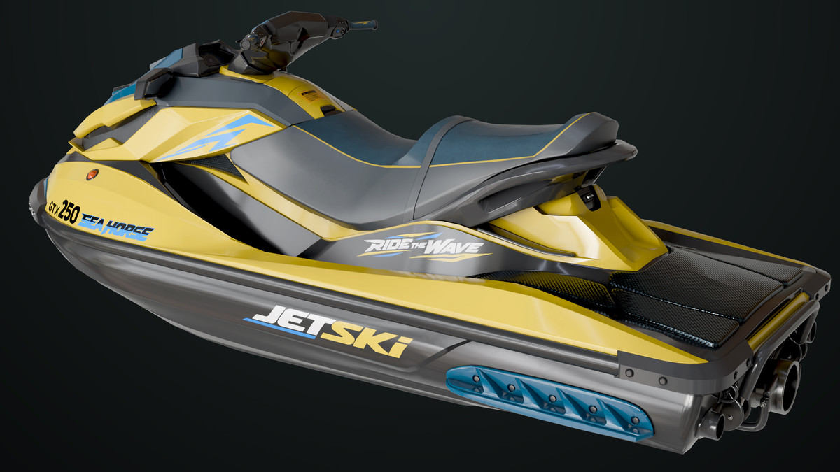 Jet Ski 02 Yellow Textures