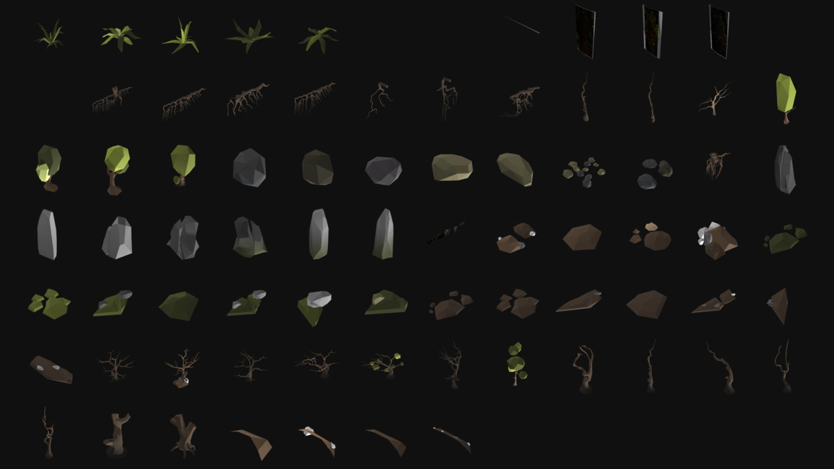 Gravefield Cemetery Kit - PRO (800+ assets)