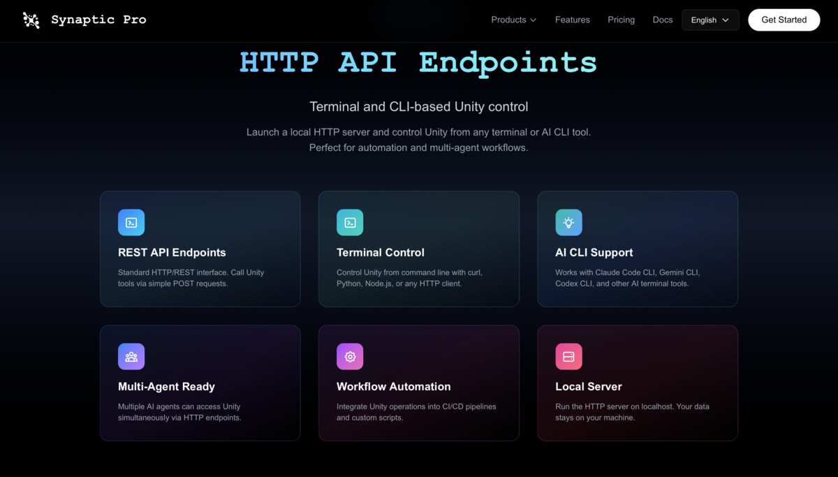 Synaptic AI Pro - Natural Language Control for Unity