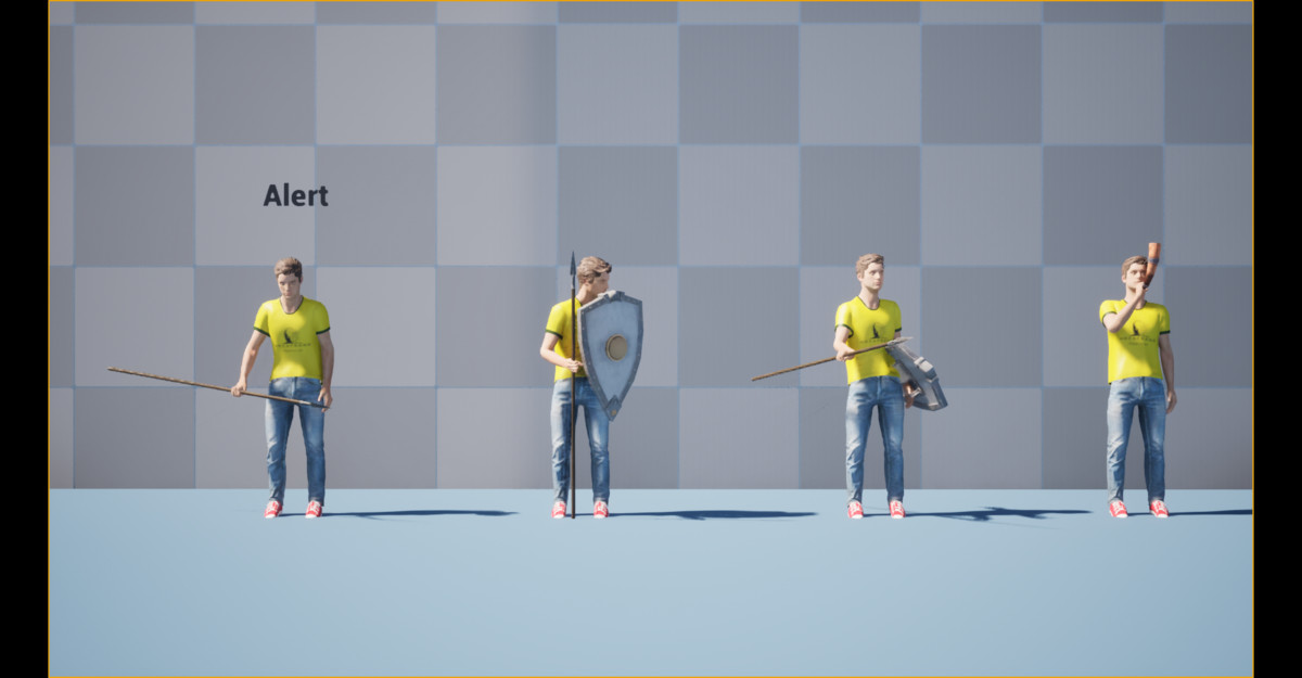 Medieval Castle Guard Animation