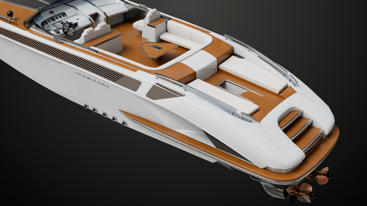 Yacht Boat 01 White with Interior HDR URP Textures
